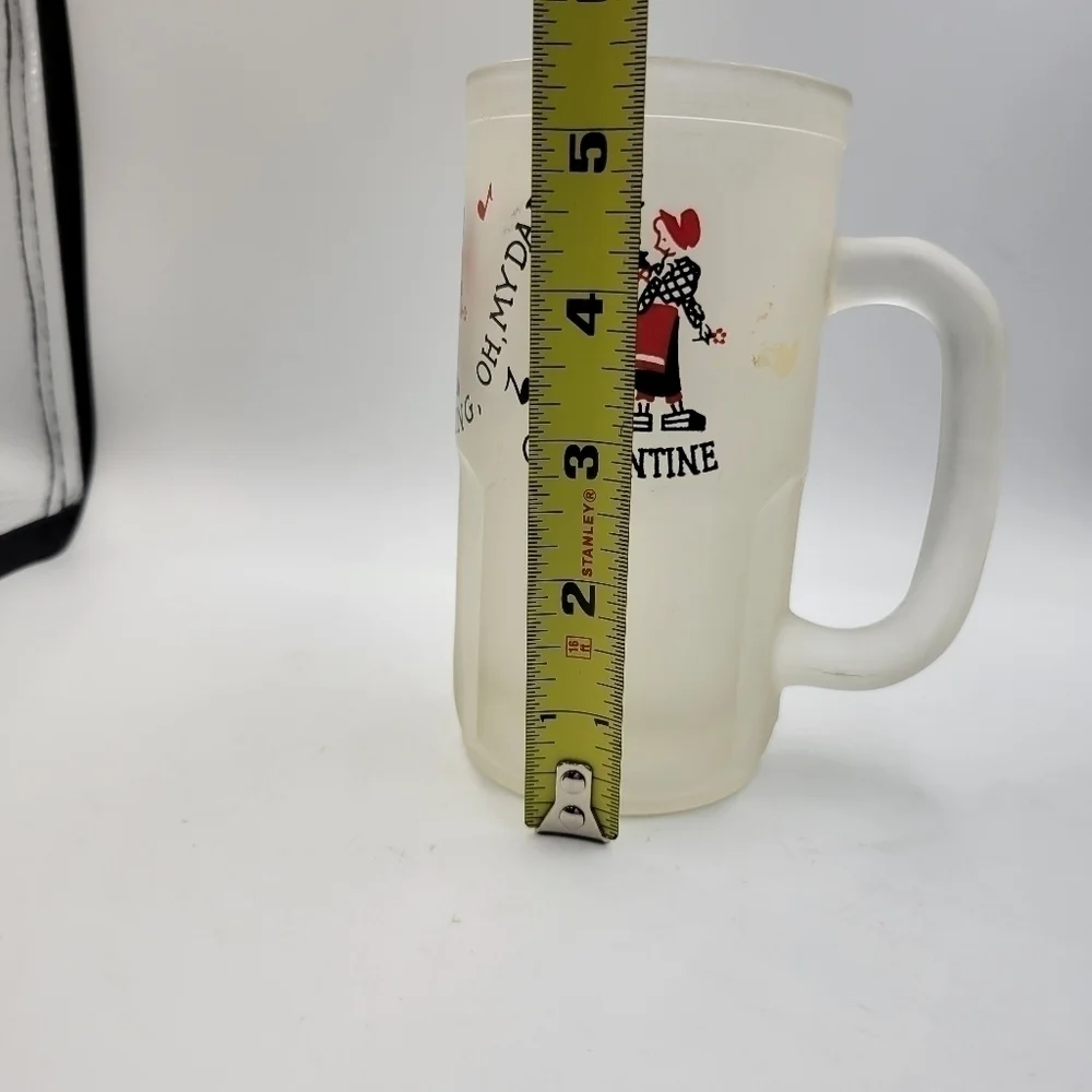 Vintage 1950’s “Oh My Darling Clementine” Frosted Mug with Handle